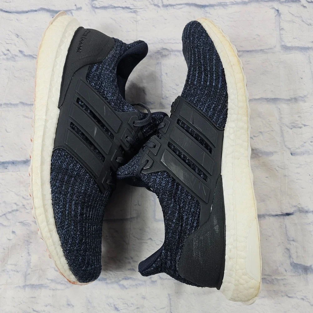 Adidas UltraBoost 4.0 Parley Mens 10 Legend Ink Blue Running Shoes AC7836